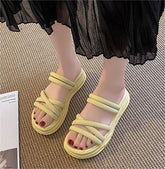 Espadrilles mit Plateausohle